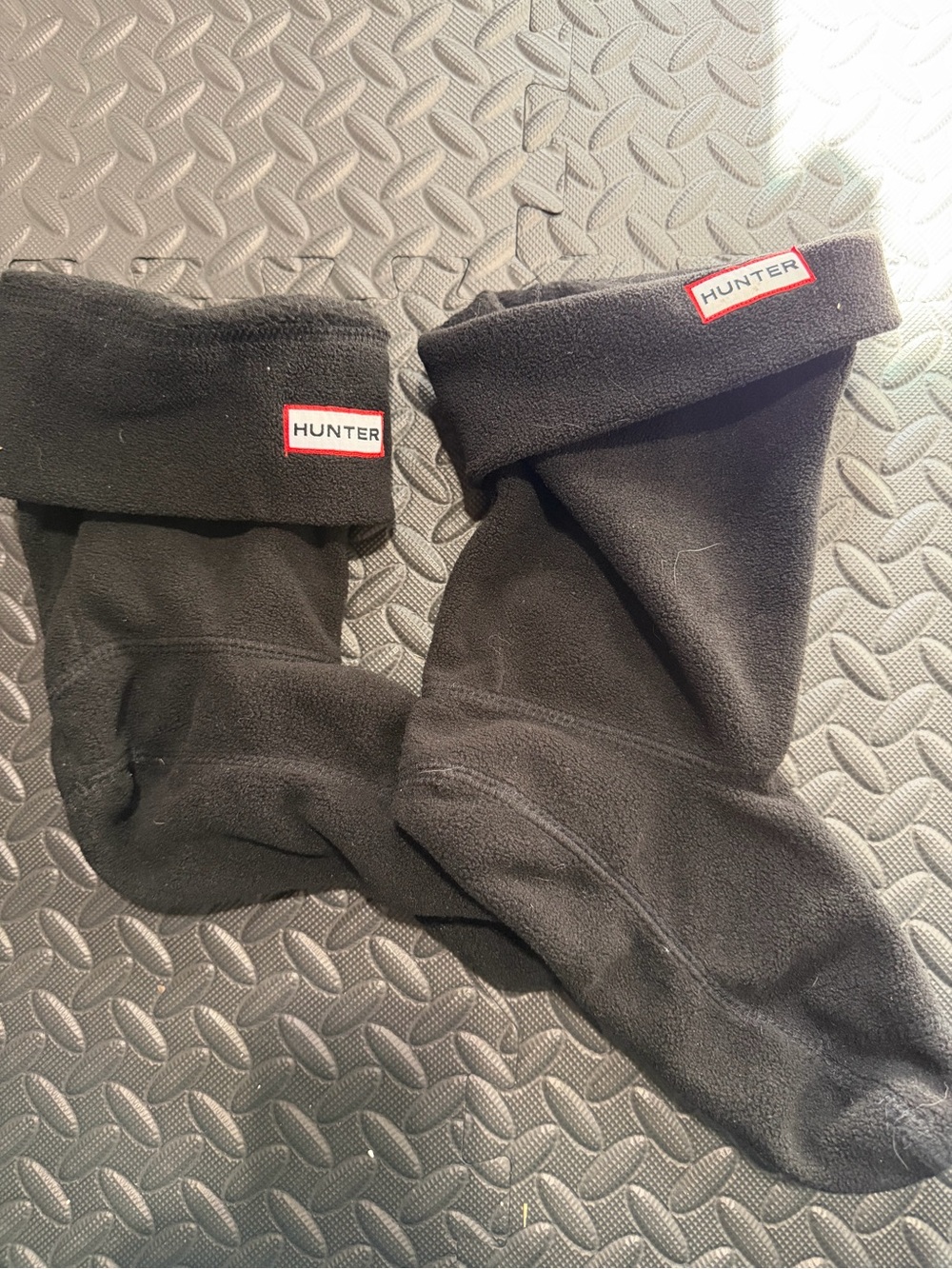 Hunter Original Tall Fleece Boot Socks Black